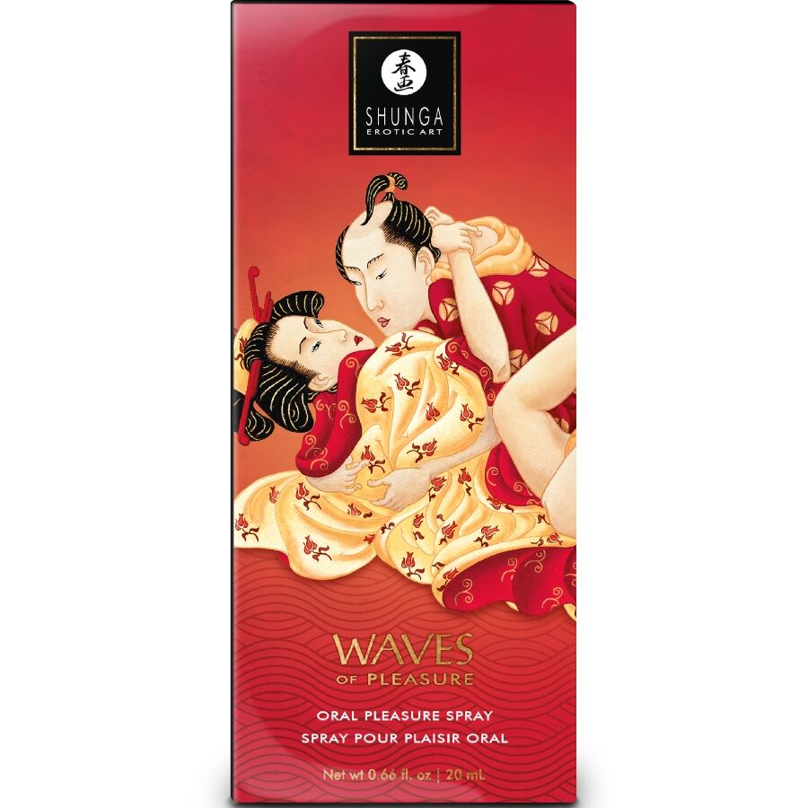 SHUNGA - WAVES PLAISIR SPRAY ORAL SEXUEL SUCRÉ FRAISE 20 ML