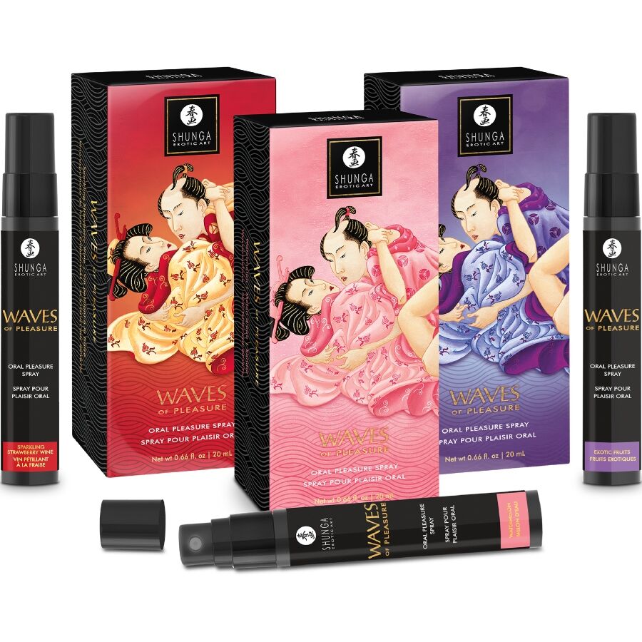 SHUNGA - WAVES PLAISIR SPRAY ORAL SEXUEL SUCRÉ FRAISE 20 ML