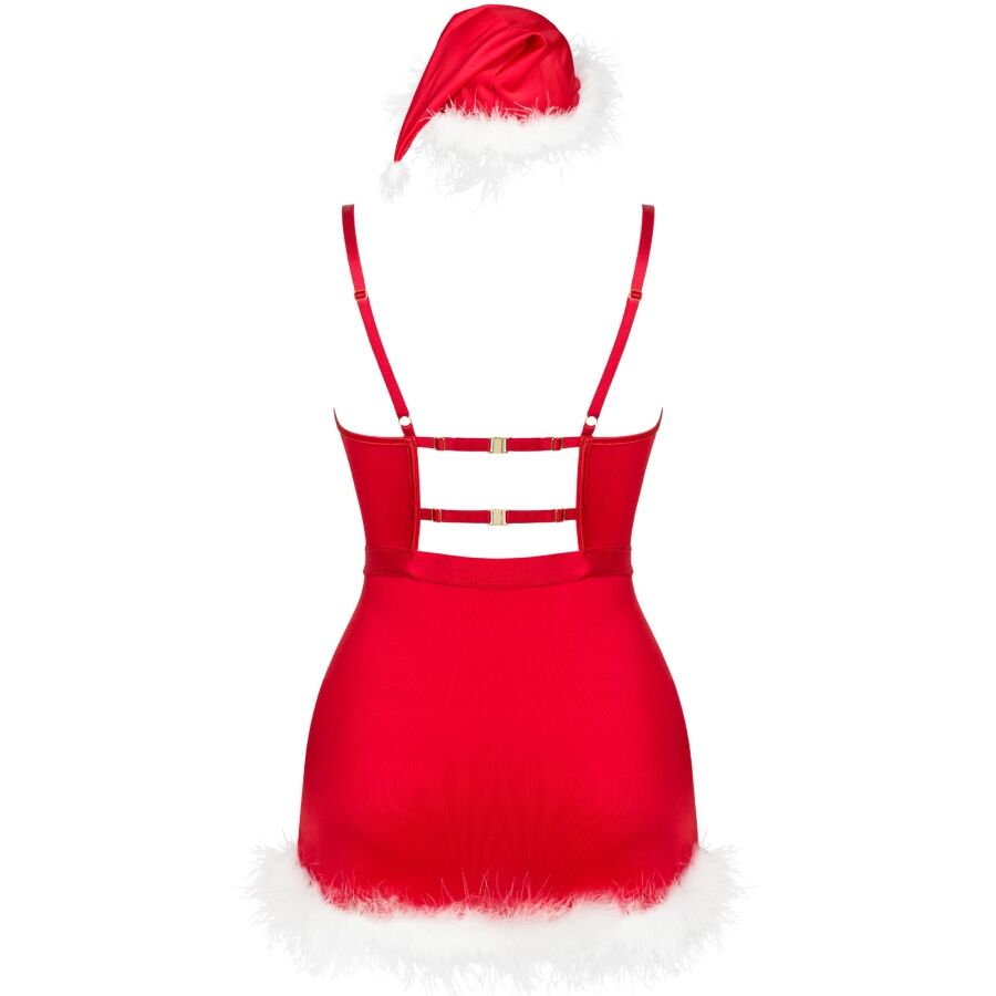 LIVCO CORSETTI FASHION - AGETHE LC 90607 CHEMISE + STRING + BONNET DE NOËL T. L/XL