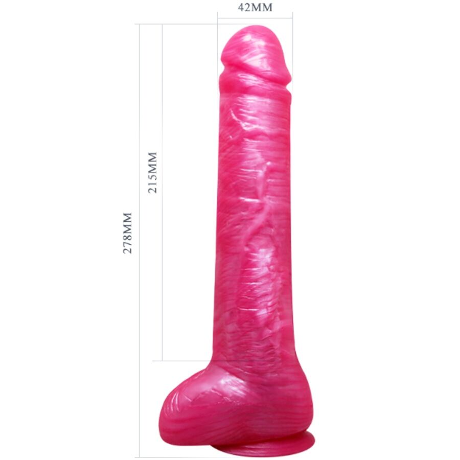 BAILE - DILDO RÉALISTE ROSE EN FORME DE PÉNIS AVEC VENTOUSE