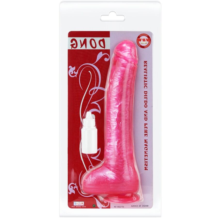 BAILE - DILDO RÉALISTE ROSE EN FORME DE PÉNIS AVEC VENTOUSE