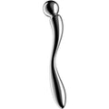 SATISFYER - DOUBLE GODEMICHET EN ACIER INOXYDABLE STAR FORCE 2