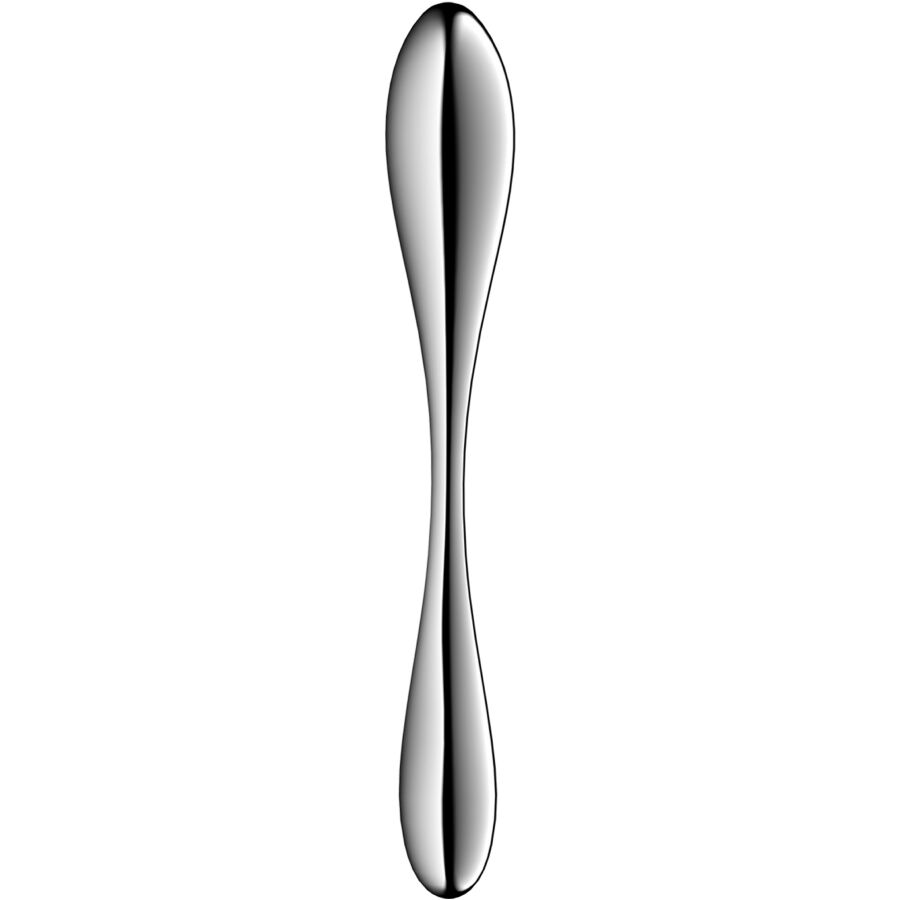 SATISFYER - STAR FORCE 3 DOUBLE GODEMICHET EN ACIER INOXYDABLE