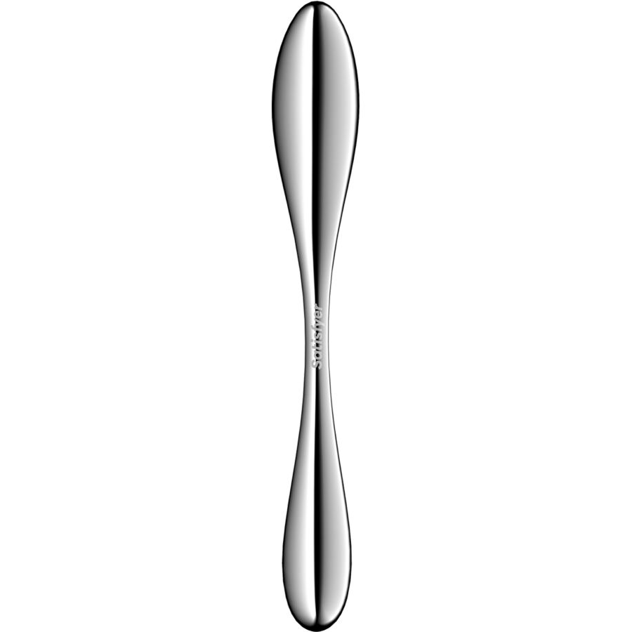 SATISFYER - STAR FORCE 3 DOUBLE GODEMICHET EN ACIER INOXYDABLE