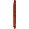 GET REAL - GODEMICHET DOUBLE-FACE EN SILICONE CARAMEL 35 CM