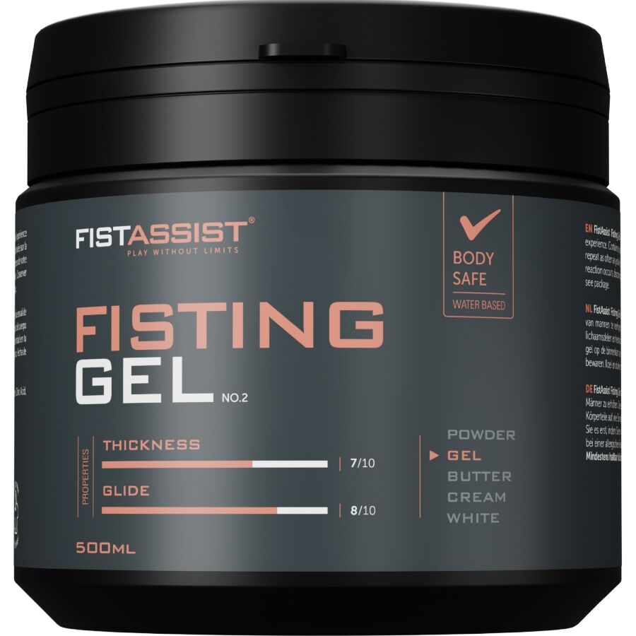 COBECO - GEL DE FISTING FIST ASSIST EXTRA ÉPAIS, À BASE D'EAU, 500 ML