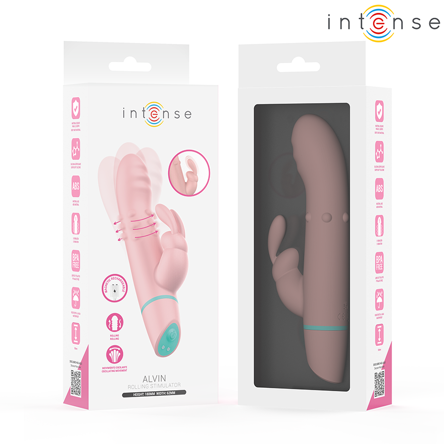 INTENSE - VIBRATEUR LAPIN & VIBRO-ROULEAU + OSCILLANT