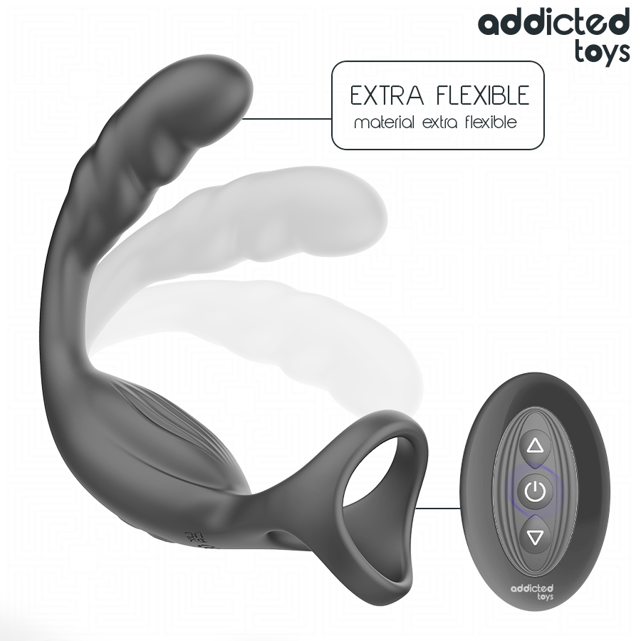 ADDICTED TOYS - ANNEAU PÉNIEN DE PROSTATE DOUBLE TÉLÉCOMMANDÉ
