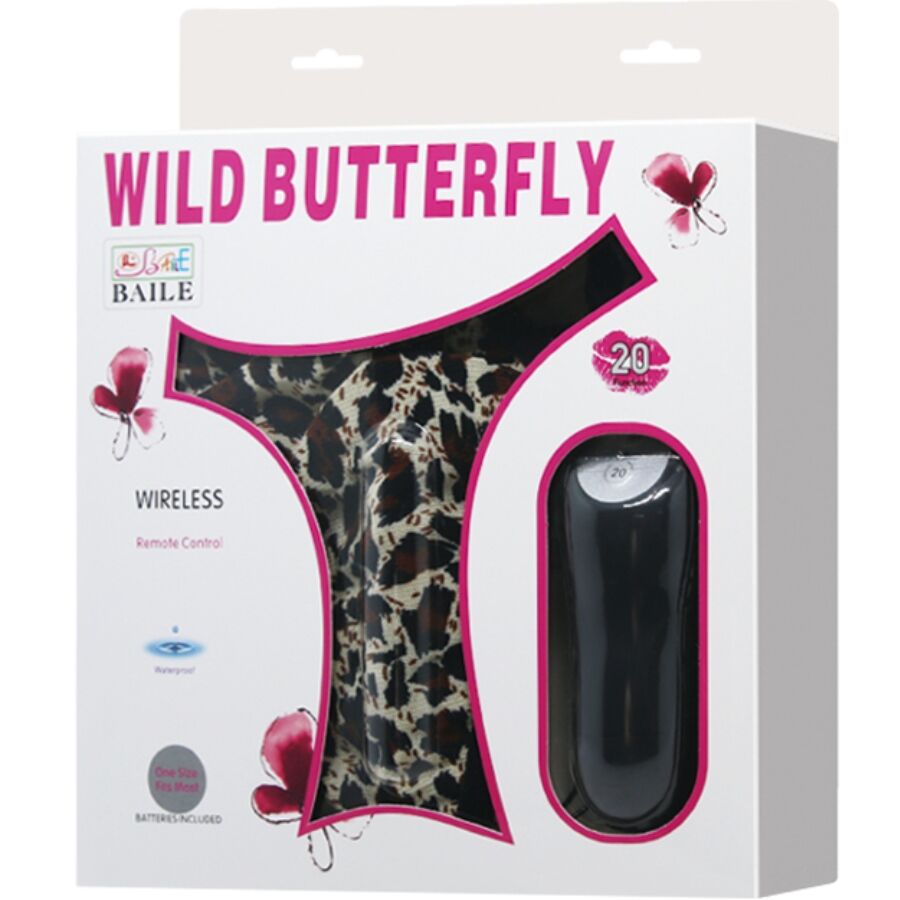 BAILE - String avec œuf vibrant et télécommande, noir