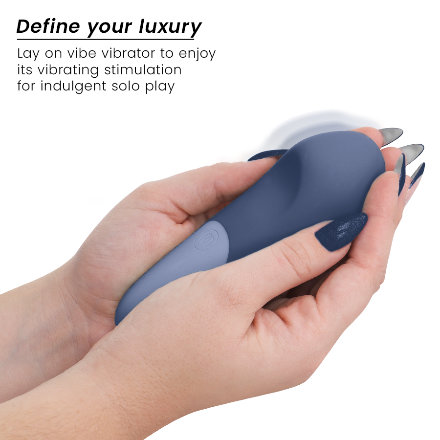 WOMANIZER - VIBE VIBRATEUR SILENCIEUX À POSER BLEU FONCÉ