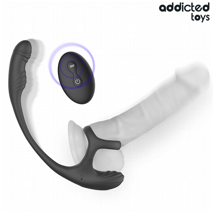 ADDICTED TOYS – PLUG ANAL VIBRANT, ONDULÉ À 360° ET STIMULATEUR TESTICULAIRE