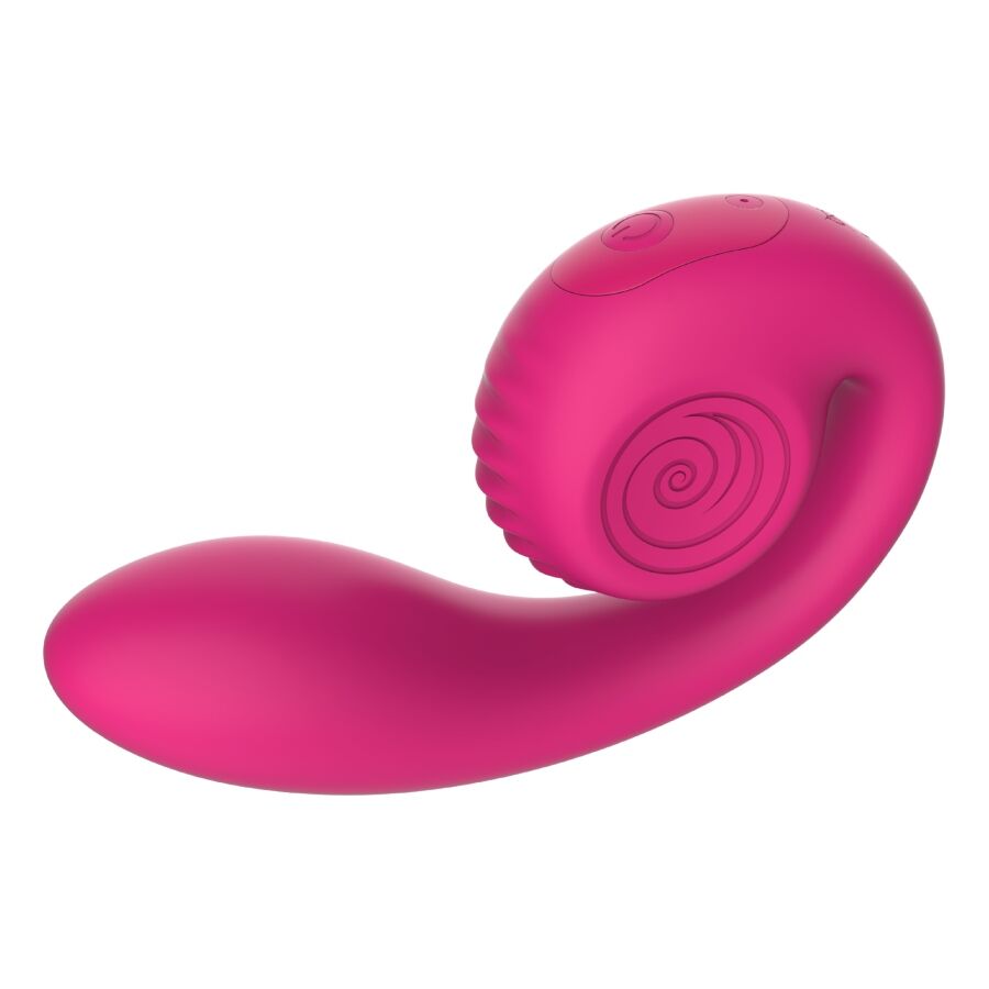 SNAIL VIBE - VIBRATEUR DOUBLE STIMULATION POINT G ET CLITORIS GIZI LITE ROSE