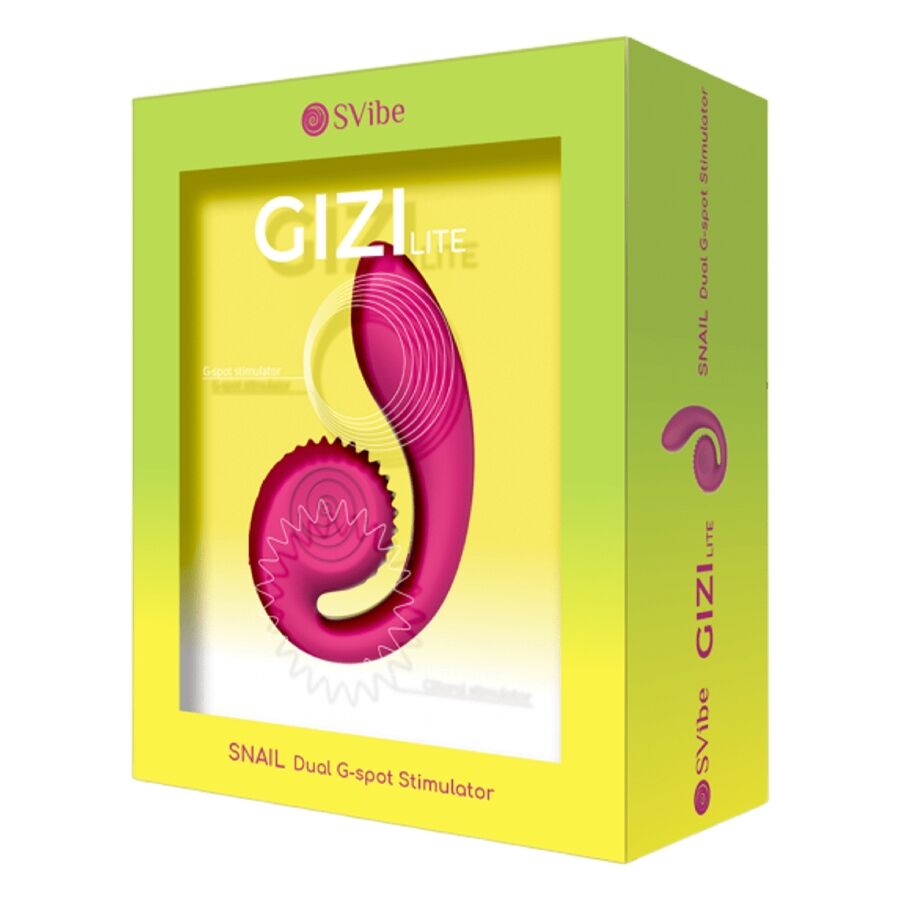 SNAIL VIBE - VIBRATEUR DOUBLE STIMULATION POINT G ET CLITORIS GIZI LITE ROSE