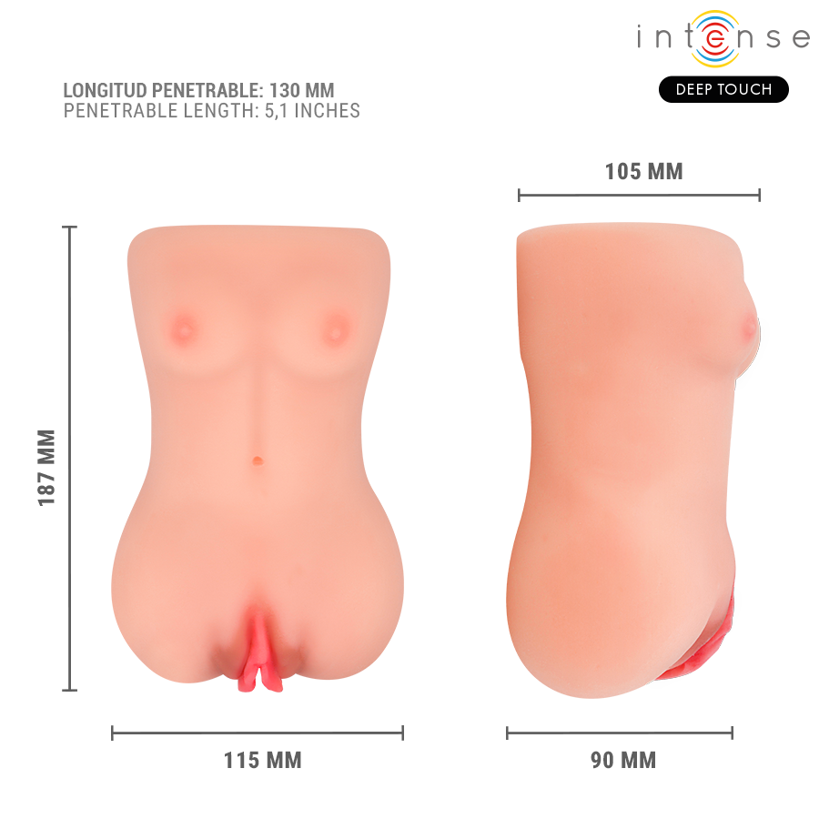 INTENSE DEEP TOUCH – VIBREUR ET MASTURBATEUR D’ASPIRATION CATHERINE AVEC SON