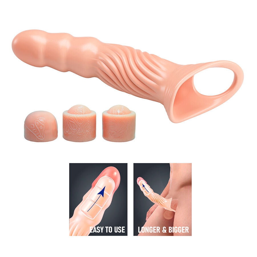 PRETTY LOVE – GAINE PÉNIS TEXTURÉE AVEC EXTENSIONS