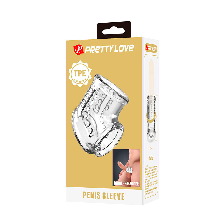 PRETTY LOVE - GAINE DE PÉNIS COURTE ET TRANSPARENTE