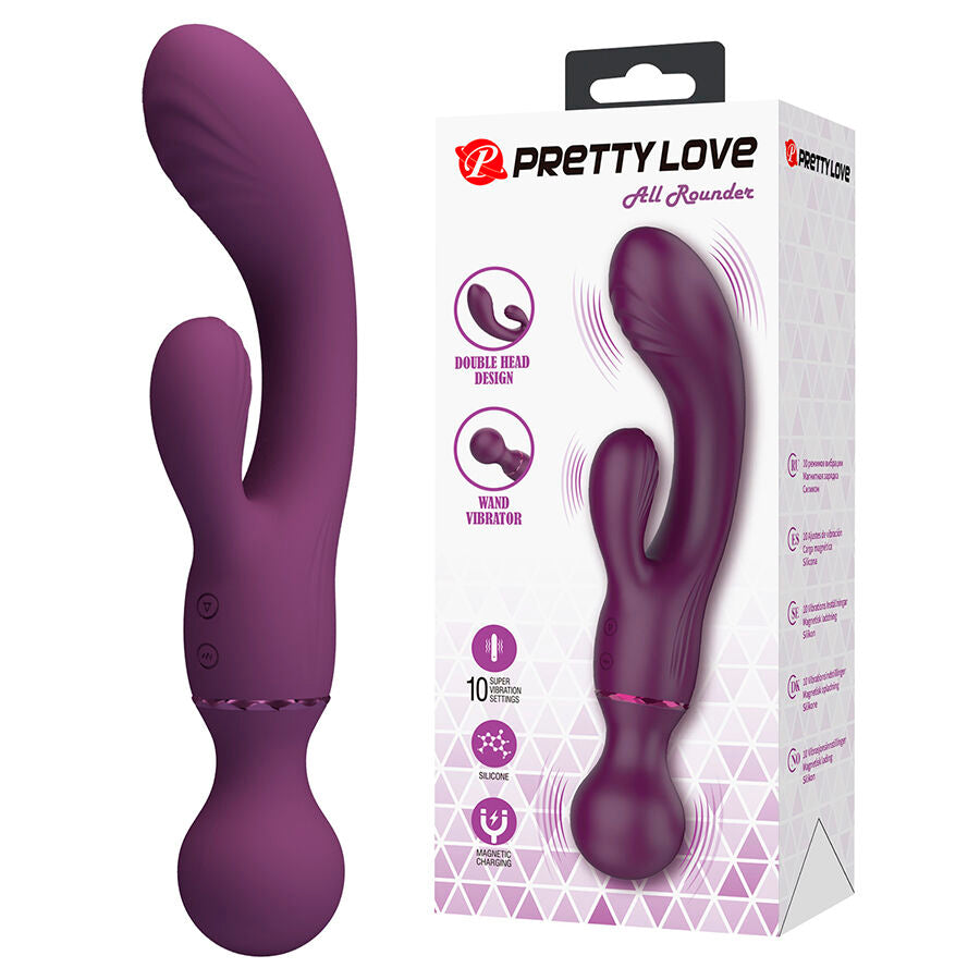 PRETTY LOVE - VIBROMASSEUR MULTIFONCTION VIOLET POINT G