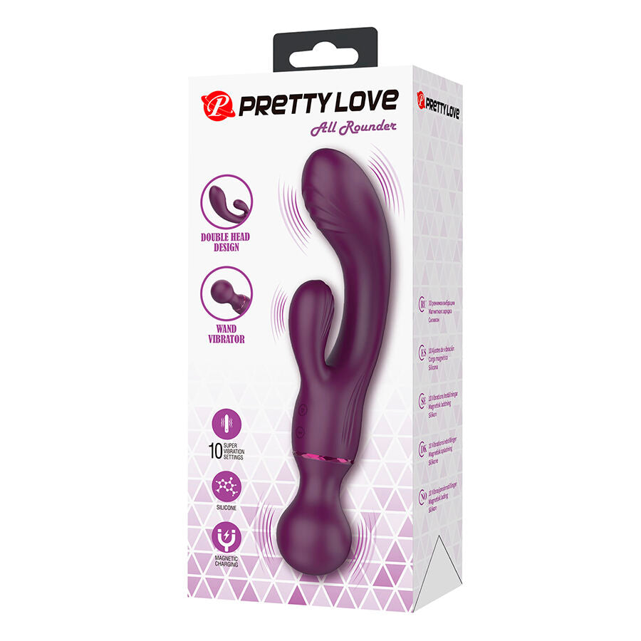 PRETTY LOVE - VIBROMASSEUR MULTIFONCTION VIOLET POINT G