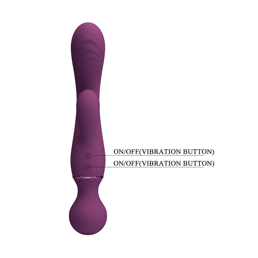 PRETTY LOVE - VIBROMASSEUR MULTIFONCTION VIOLET POINT G