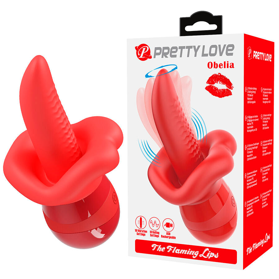 PRETTY LOVE - OBELIA MASTURBATEUR VIBREUR LINGUAL À MOUVEMENT ORBITAL