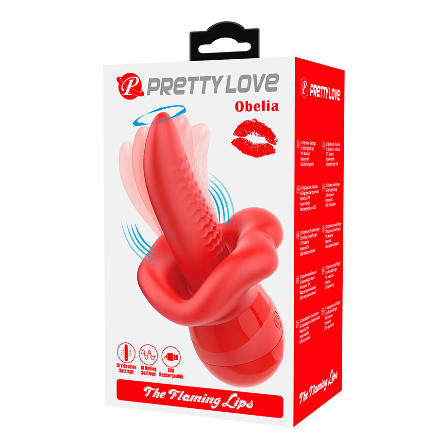 PRETTY LOVE - OBELIA MASTURBATEUR VIBREUR LINGUAL À MOUVEMENT ORBITAL
