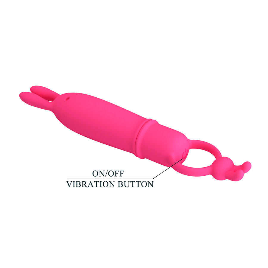 PRETTY LOVE - DELIA VIBRATEUR LAPIN AVEC ANNEAU DE RÉSISTANCE