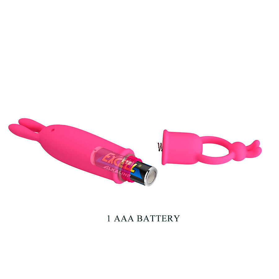PRETTY LOVE - DELIA VIBRATEUR LAPIN AVEC ANNEAU DE RÉSISTANCE