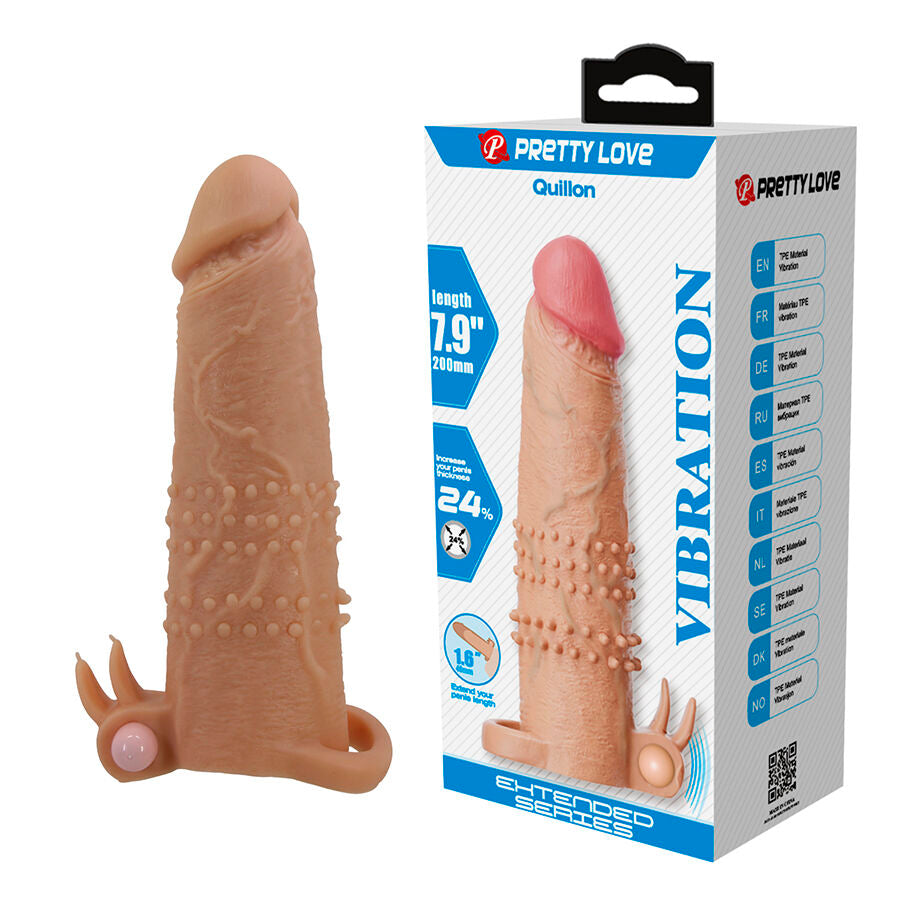 PRETTY LOVE - GAINE DE PÉNIS QUILLON AVEC STIMULATEUR CLITORIDIEN ET VIBRATION