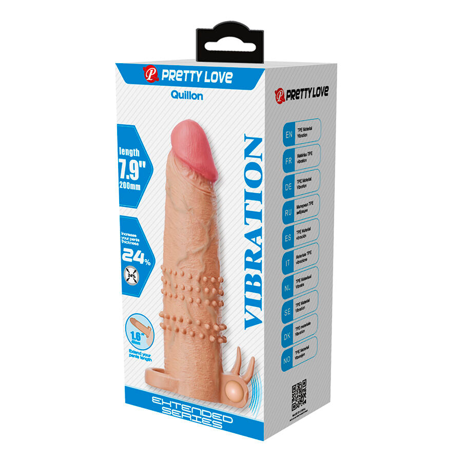 PRETTY LOVE - GAINE DE PÉNIS QUILLON AVEC STIMULATEUR CLITORIDIEN ET VIBRATION
