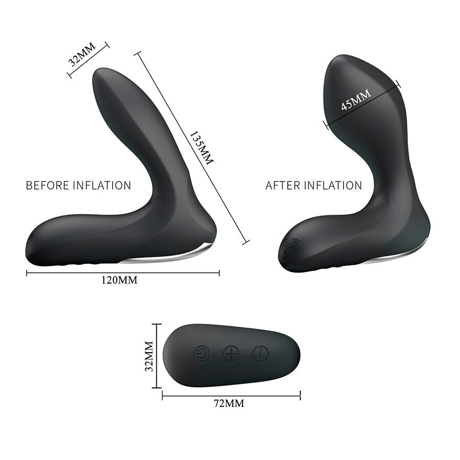 MR PLAY - APPAREIL DE MASSAGE PROSTATIQUE AVEC TÉLÉCOMMANDE VIBRANTE