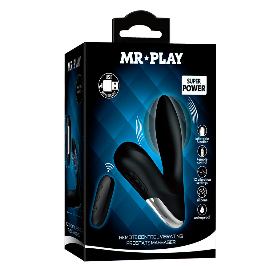 MR PLAY - APPAREIL DE MASSAGE PROSTATIQUE AVEC TÉLÉCOMMANDE VIBRANTE