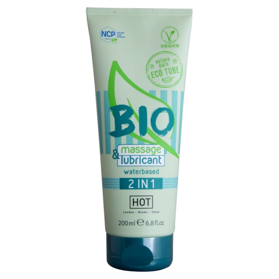 HOT - HUILE DE MASSAGE CHAUFFANTE & LUBRIFIANT À BASE D'EAU 2 EN 1 200 ML