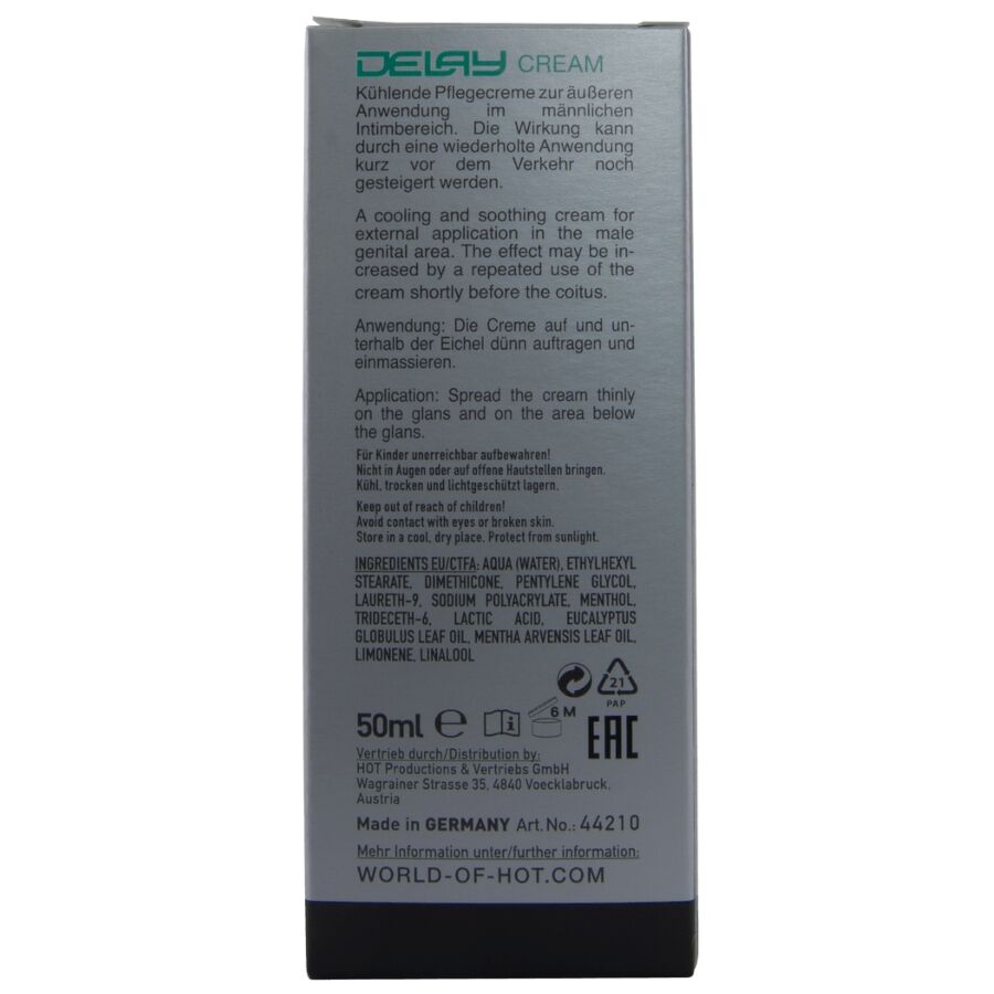 CRÈME RETARDATRICE - 50 ML