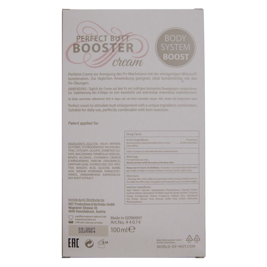 HOT - CRÈME XXL BOOSTER FESSES 100 ML
