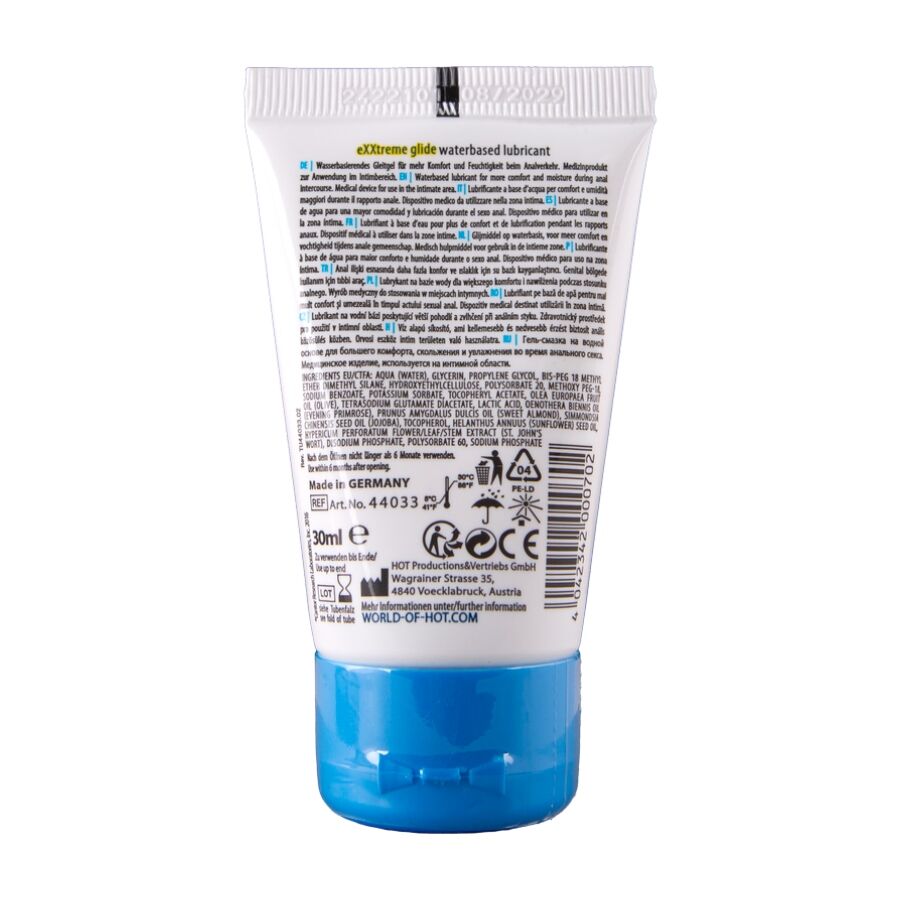 HOT - LUBRIFIANT EXTRÊME À BASE D'EAU + HUILE CONFORT A+ 30 ML