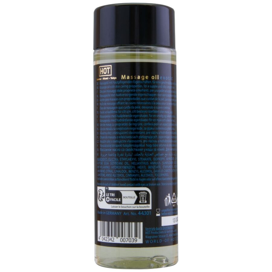 CHAUD - HUILE DE MASSAGE EXOTIQUE SPÉCIALE 100 ML