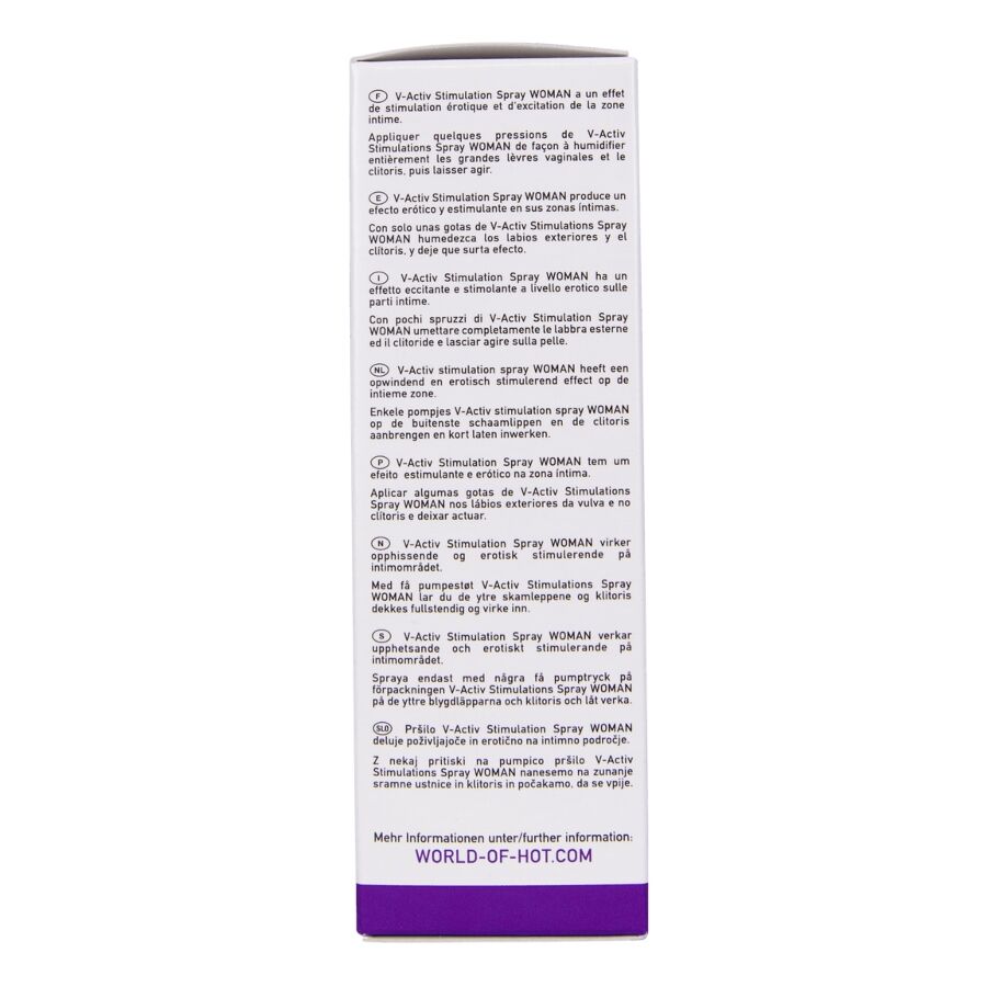 HOT - SPRAY STIMULANT V-ACTIV POUR FEMMES 50 ML