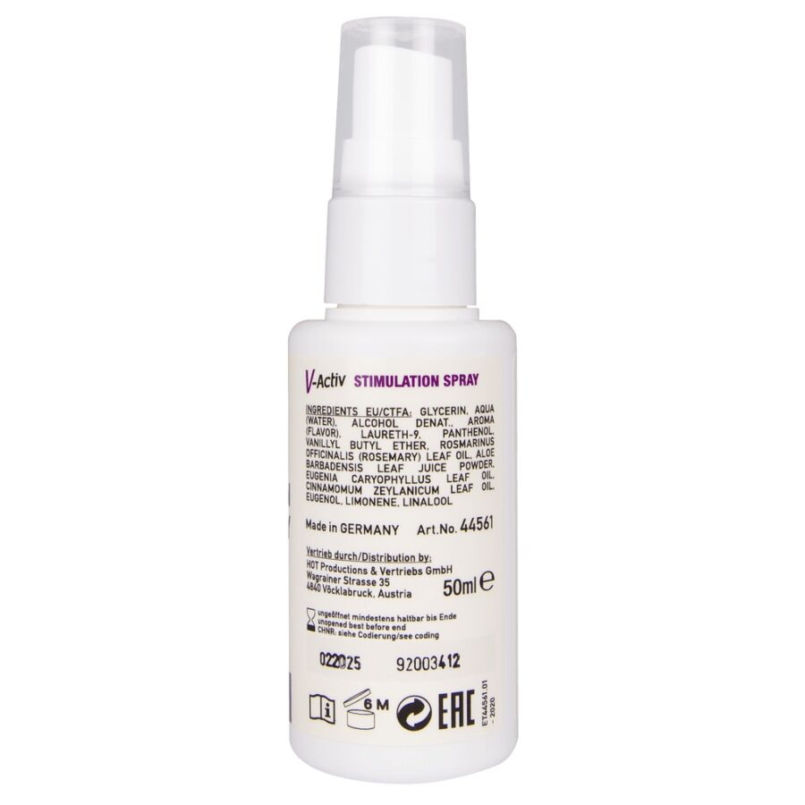 HOT - SPRAY STIMULANT V-ACTIV POUR FEMMES 50 ML