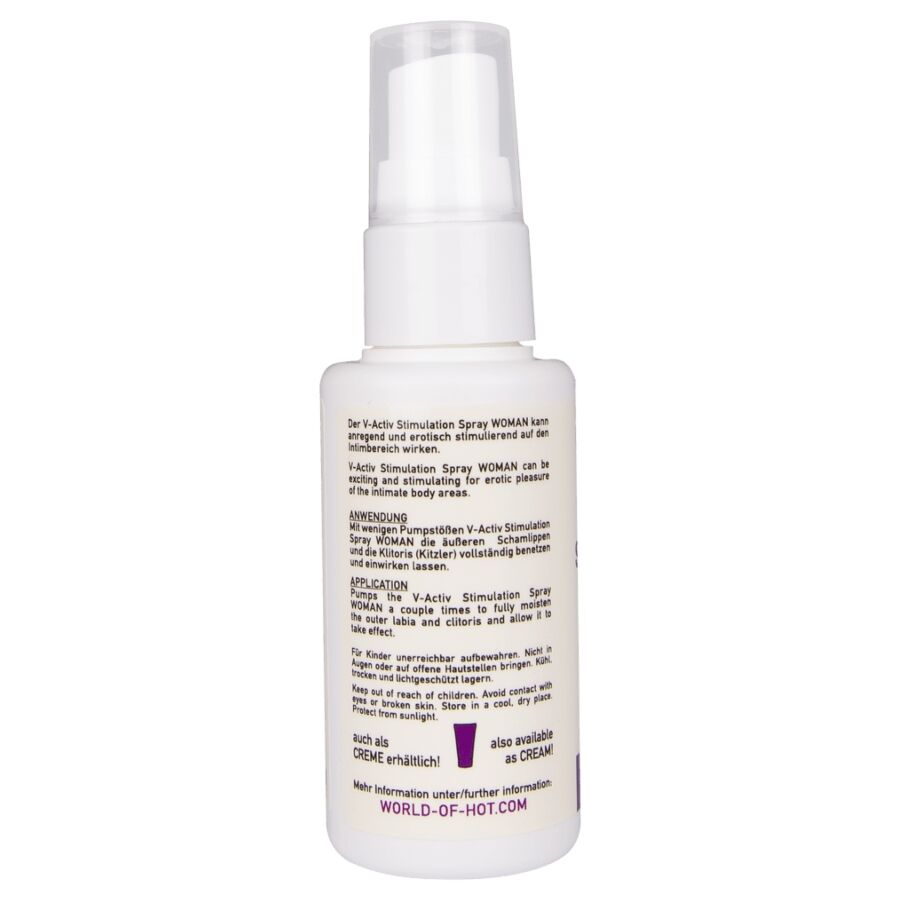 HOT - SPRAY STIMULANT V-ACTIV POUR FEMMES 50 ML