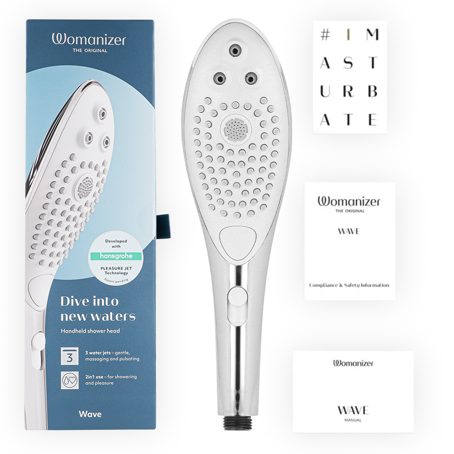 WOMANIZER - DOUCHETTE STIMULATRICE CLITORIDIENNE WAVE CHROME