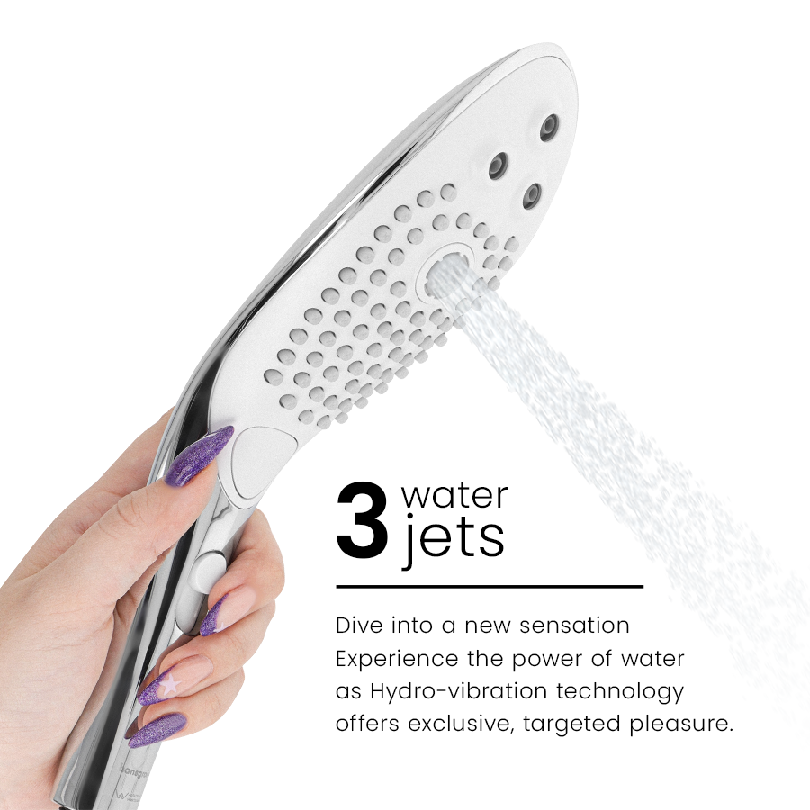 WOMANIZER - DOUCHETTE STIMULATRICE CLITORIDIENNE WAVE CHROME