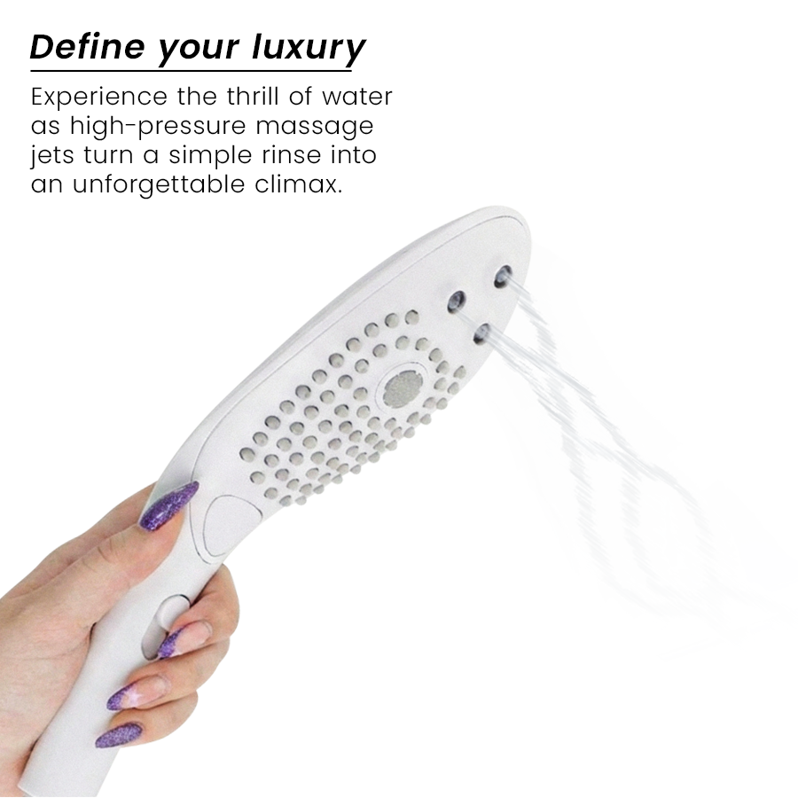 WOMANIZER - WAVE POMME DE DOUCHE STIMULATRICE CLITORIDIENNE BLANCHE