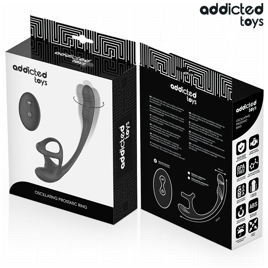 ADDICTED TOYS – PLUG ANAL VIBRANT, ONDULÉ À 360° ET STIMULATEUR TESTICULAIRE