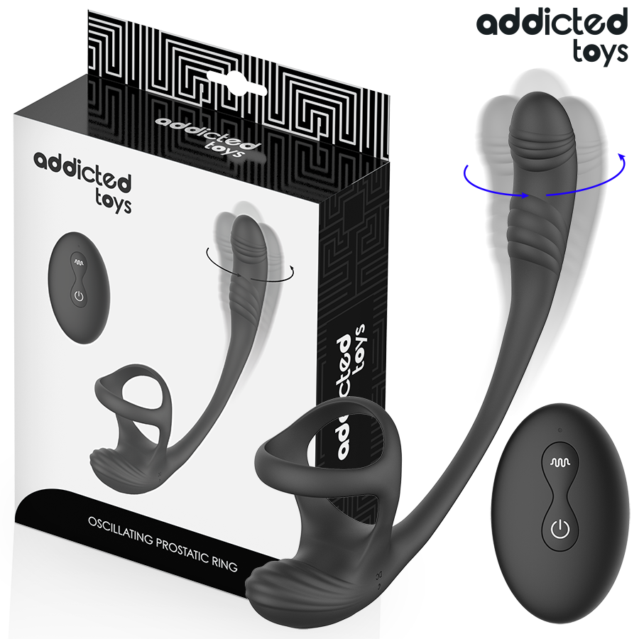 ADDICTED TOYS – PLUG ANAL VIBRANT, ONDULÉ À 360° ET STIMULATEUR TESTICULAIRE