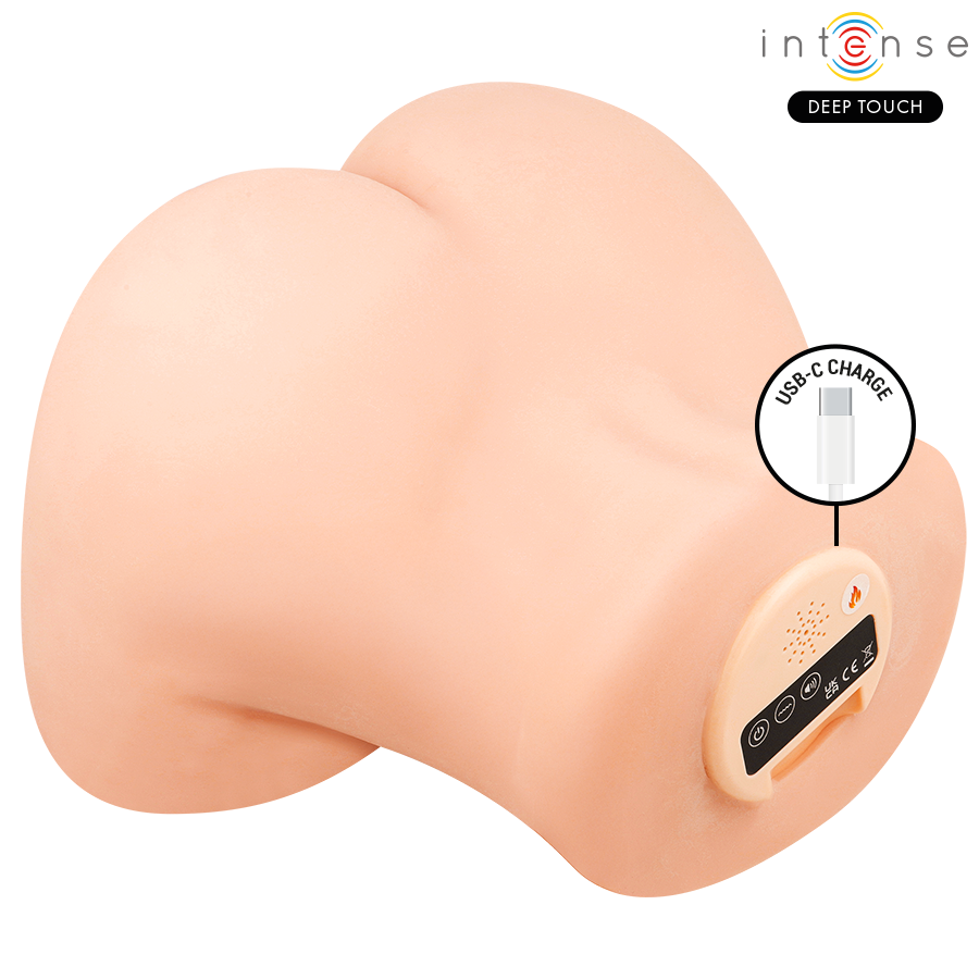 TOUCH PROFOND INTENSE – MASTURBATEUR VAGINAL GINGER AVEC EFFETS D'ASPIRATION, DE CHAUFFE, DE VIBRATION ET SONORES AVEC TÉLÉCOMMANDE 5,3 KG