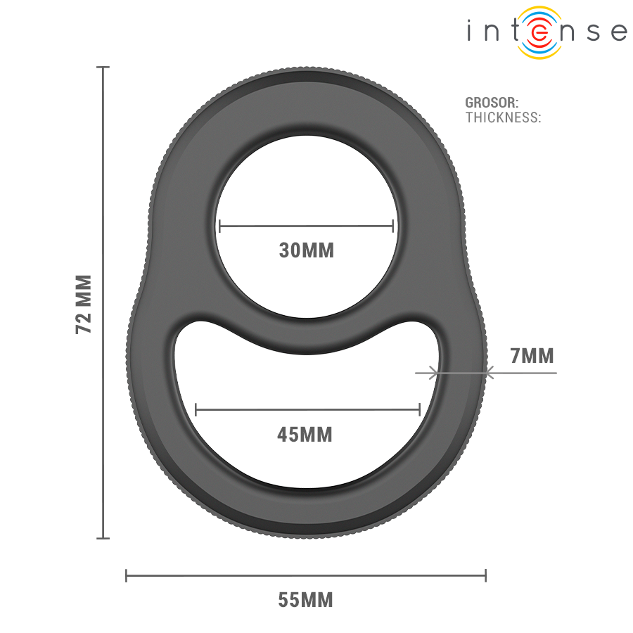 INTENSE - ANNEAU PÉNIEN DOUBLE RICHARD MODÈLE 1