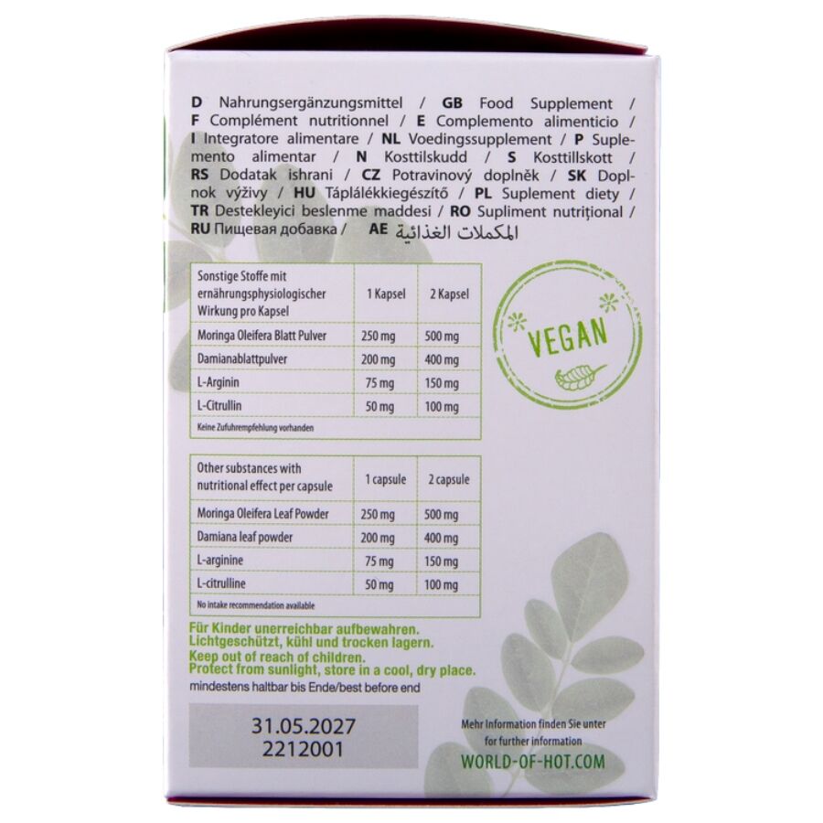 CHAUD - CASQUETTE FEMME MORINGA 60 UNITÉS