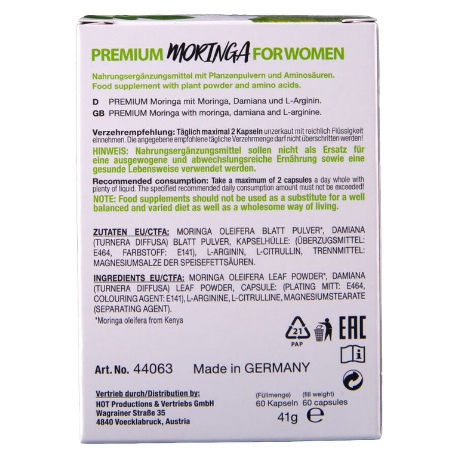 CHAUD - CASQUETTE FEMME MORINGA 60 UNITÉS