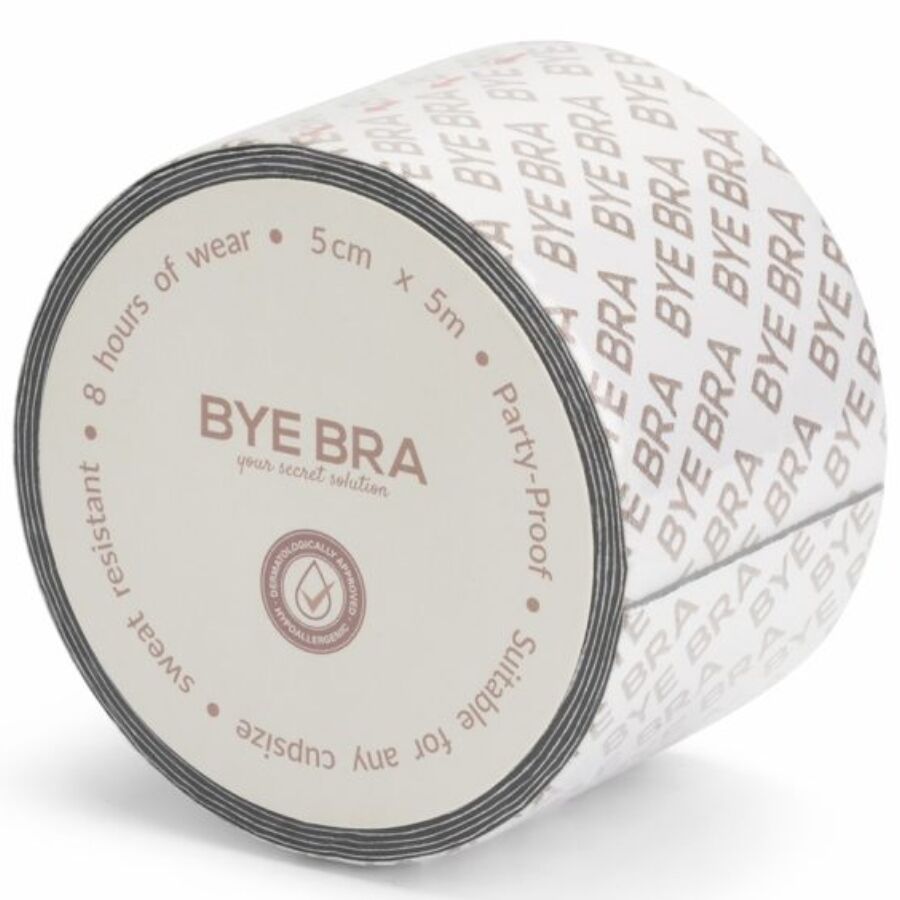 BYE-BRA - BODY TAPE DOUBLE SIDED CINTA DE DOBLE CARA BEIGE TALLA ÚNICA 5 x 500 CM