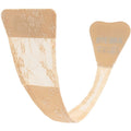 BYE-BRA - TANGA ADHÉSIF EN DENTELLE BEIGE TAILLE UNIQUE
